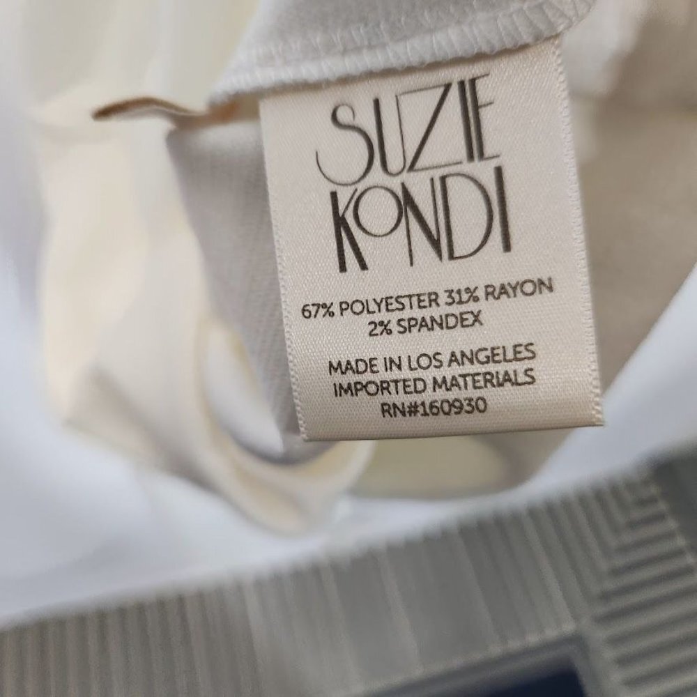 NWT SUZIE KONDI Stretch-Ponte Jumpsuit in Ivory - Size XS - Picture 11 of 11